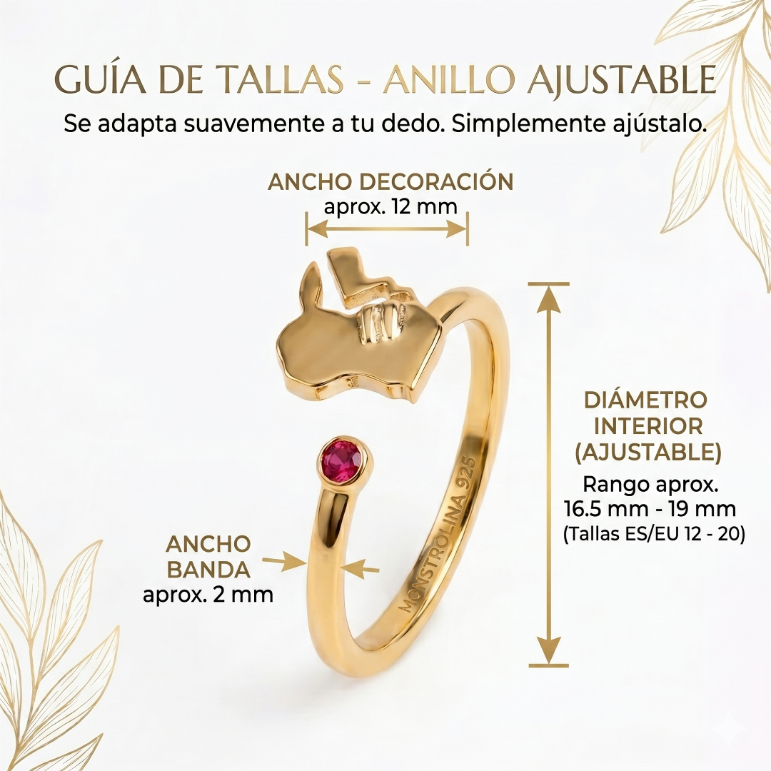 Anillo Ajustable de Criaturas del Anime