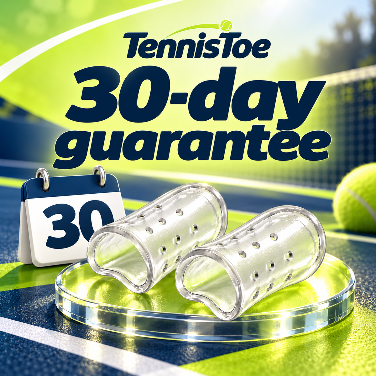 TennisToe 30-day guarantee